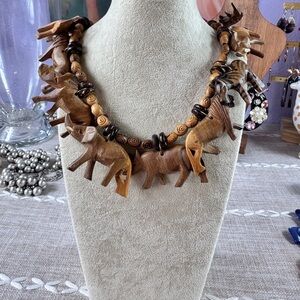 Handcrafted Wooden Bead Necklace